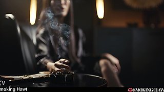 POV: Japanese Chick Blows Smoke While Sucking Penis - Emiri Momota Smoking Cigarette Fetish