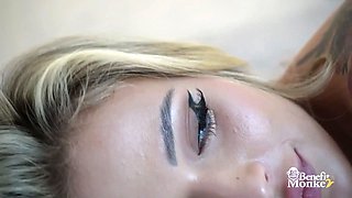 Teen Blonde - Shows her perfect body to the camera  Benefit Monkey