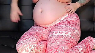 30 Weeks Pregnant Panty Tease