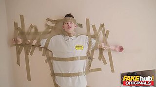 FAKE REMOVALS Fun with the Tossers gang as MILF and teen get fucked by FAKEHUB Originals: Porn