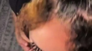 Big cock EXGF interracial busty geek coed blowjob