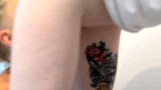 Blonde euro lesbians lick pussy like ice cream