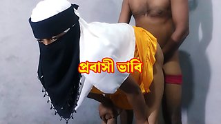 Beautiful hot and sexy bhabhi hardcore fucking with brother in law and dirty audio bangla, Indian porn