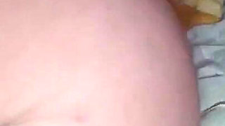 Anal play and prolapse in black pantyhose