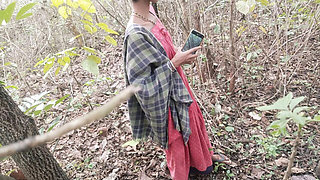 Hot Indian Teen Fucks Step Brother Hard in Outdoor Jungle - Best Blowjob with Step Dad