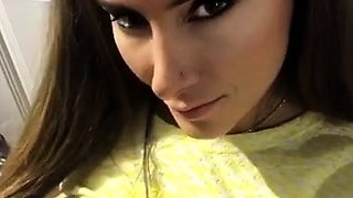 Amateur striptease and Solo masturbation