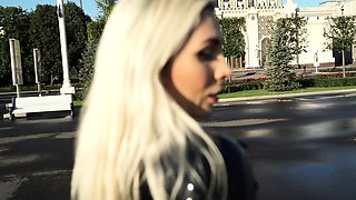 Solo masturbation of a beautiful amateur blonde
