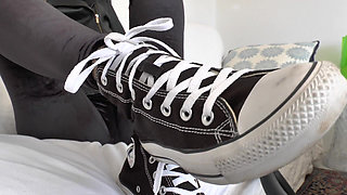 Vacuum Dusty Sneakers and Then Cum on Them! POV, JOI, Lady Victoria Valente