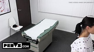 Lustful Ebony Teen Alexis Tae Gets Special Pussy Treatment from Muscular Doctor in Taboo Exam