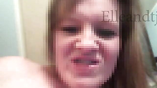 Slut wife masturbating with dildo