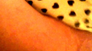 Really Wet Panties in the Clothing Store