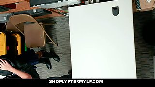 Asian teen gets facial cumshot and bangs after shoplifting in hd