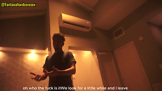 My Stepsister Swallows My Penis After Watching the Movie, They Almost Discovered Us