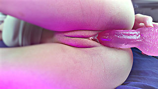 Pussy masturbation with dildo - WET PUSSY