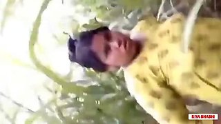 Adorable Girl in Yellow Suit Having Hardcore Fun in Fields with a Generous Lover