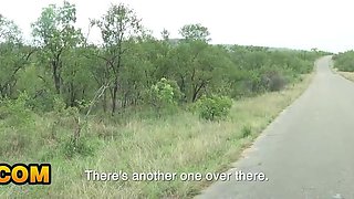 Nympho African Girlfriend Sucks My White Shaft After Exotic Safari Date