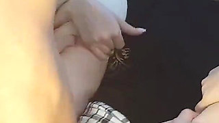 Cheating with a Girl in a Skirt and Stockings - Foot Fetish and Reverse Riding