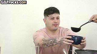 Horny lingerie granny gets cuntdrilled