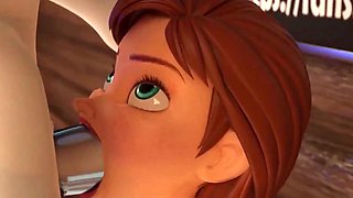 Olaf Aggressively Searches for His Carrot and Dirty Anna !