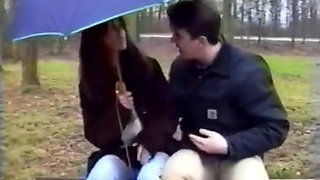 A Young Woman in Full Rupture Approached by Our Casteur in a Park.