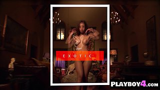 Big juggs ebony and Hispanic posed naked