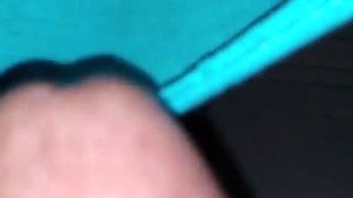 My wife getting a cumshot loaded in her pussy inside her panties
