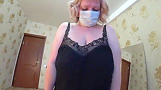 Girlfriend with a strapon fuck milf with a fat ass doggystyle. Lesbians POV