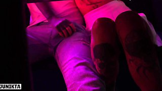 Slim Cute Tattooed Alt-babe Gets Fucked Hard Like a Slut In the Night-club Toilet