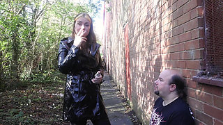 Using a Stranger as Her Ashtray