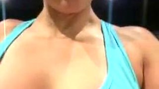 Amateur striptease and Solo masturbation