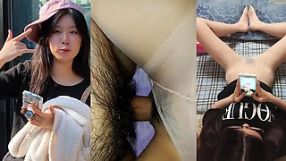 Korean Cutie WooHyun Takes a Stocking Fuck in Home