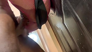 Ebony MILF Gets Strapped on a Sex Swing Fucked Hard Make Her Squirt Heavily All Over My Huge BBC Tearing Her Pussy up Hardcore