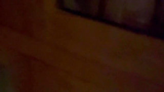 I Keep My Chastity Slave on Show Naked Stood Inside My Display Cabinet in the Living Room.