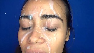 Busty amateur girlfriend sucks and fucks with cumshot