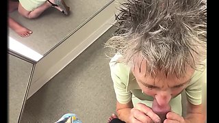 Blow Job in a Department Store Fitting Room