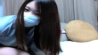 A Japanese Teen On Webcam