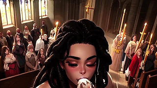 Sexy Woman Keeps Playing with My Dick in Church....