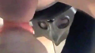 Nylon MILF Tied up with a Ring Gag and Face Fucked