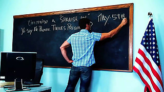 Slutty Student Vanessa Cage Gets Pussy Pounded by Her Professor