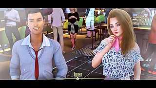 Hentai adventure in anime style with the visit and milf action