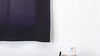 Mistress Tatjana Caning Her Slave Girl's Pussy and Tits with