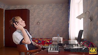 Naughty Russian MILF Bugging Next Door Lady to Get Pounded in Shameful HD Porn