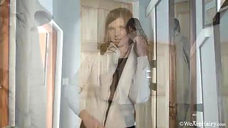 Aga comes home and undresses to play all naked - WeAreHairy