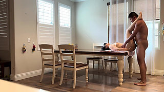 Fuck My Buddy’s Wife on the Dining Table While He’s Out of Town