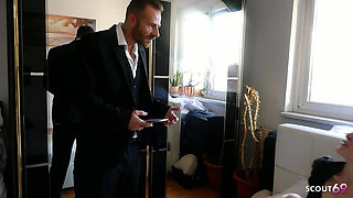 German Glasses Shor Hair Nerd Girlfriend Lia Louise Get Hard Fuck Lets Tits Bouncing