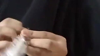 Long Time No See Hijab with Horny Boyfriend Masturbation Until Pussy Is Wet