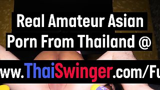 Big natural boobs Thai amateur MILF fuck