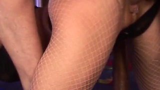 Stripper chick in lingerie hard fucked