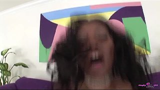 After a Hard Fuck by BBC This Black Slut Takes Cum in Her Mouth