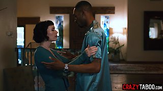 Horny Olive Glass interracial 3some orgy